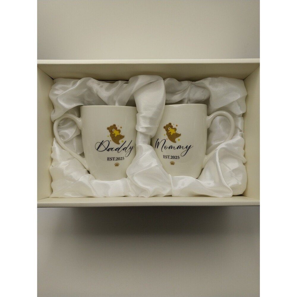 AW BRIDAL New Mom Gifts for Women 2025, New Parents Gift for Couples 2 Cup Set